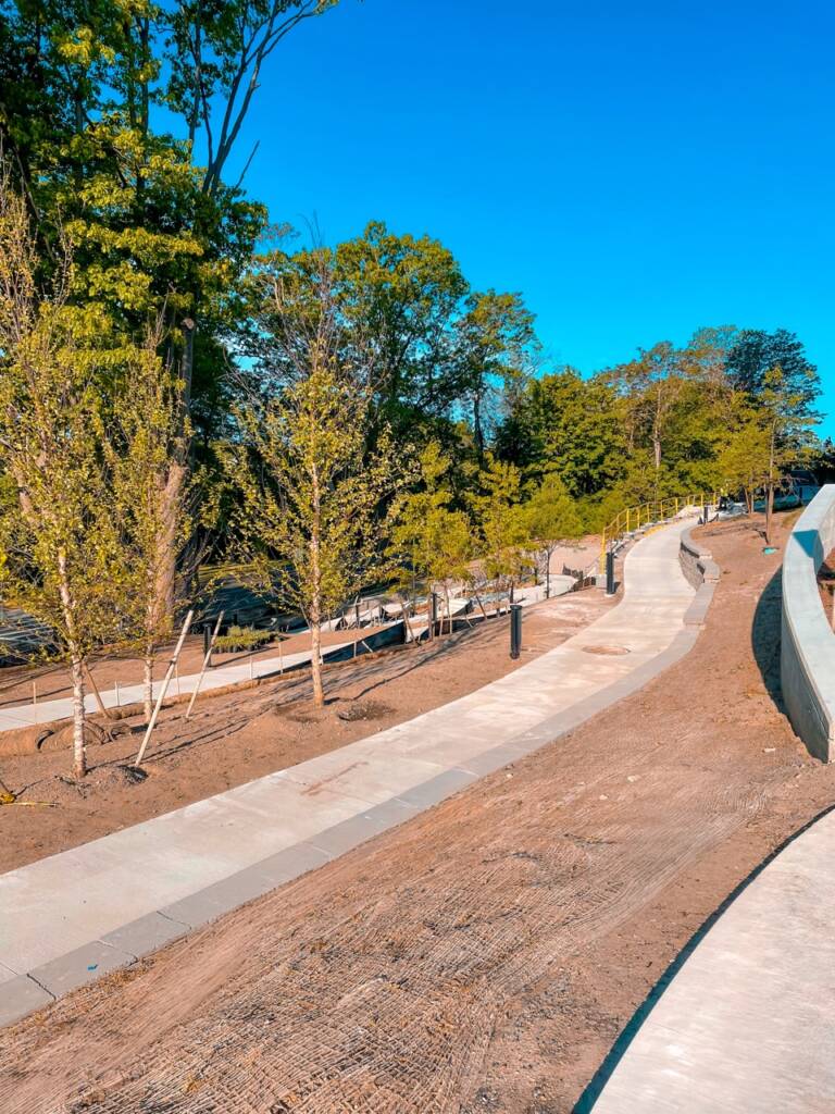100 Forge sidewalk installation