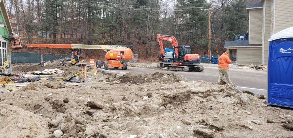 Station 117 Franklin MA dirt construction site