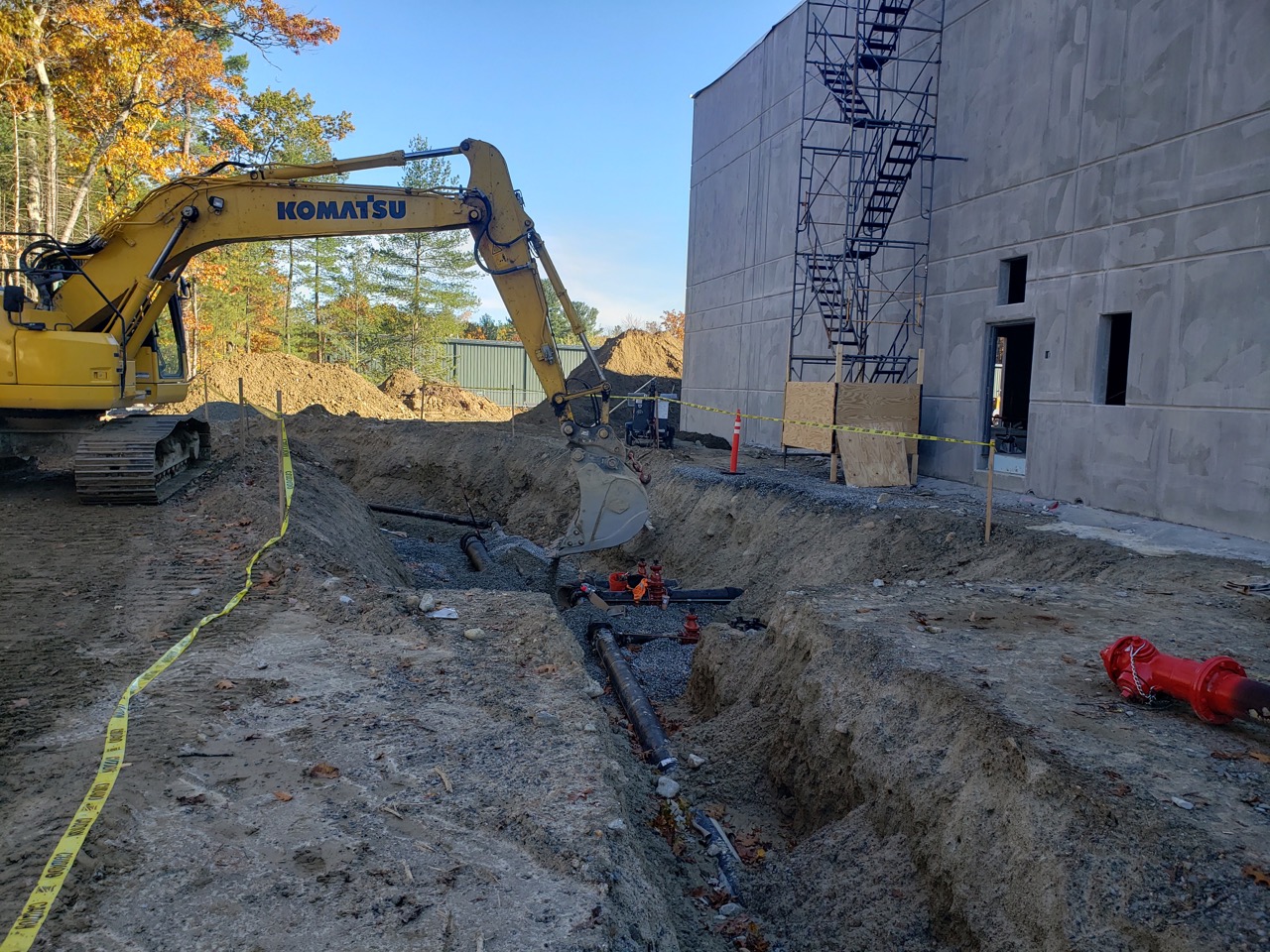50 Nagog Park Acton MA laying stormwater