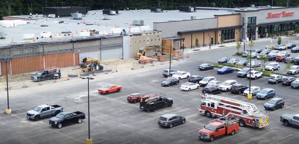 Market Basket North Andover construction aerial