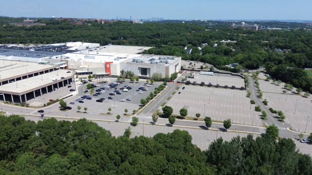 Residences at South Shore Braintree aerial high up