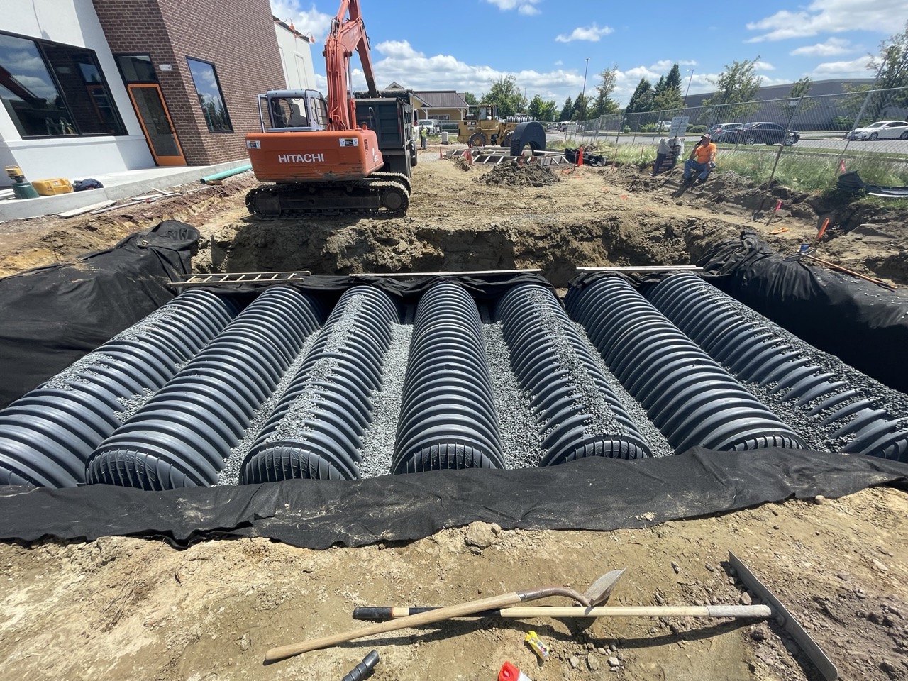 Popeyes Enfield stormwater installation