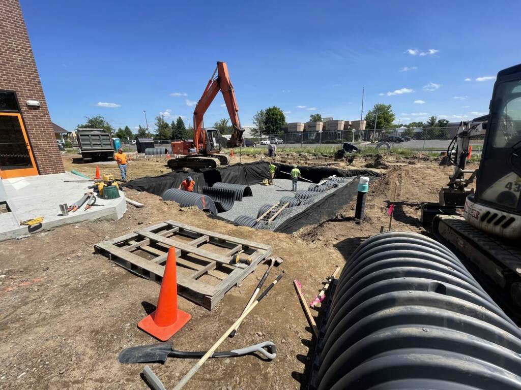Popeyes Enfield site engineering