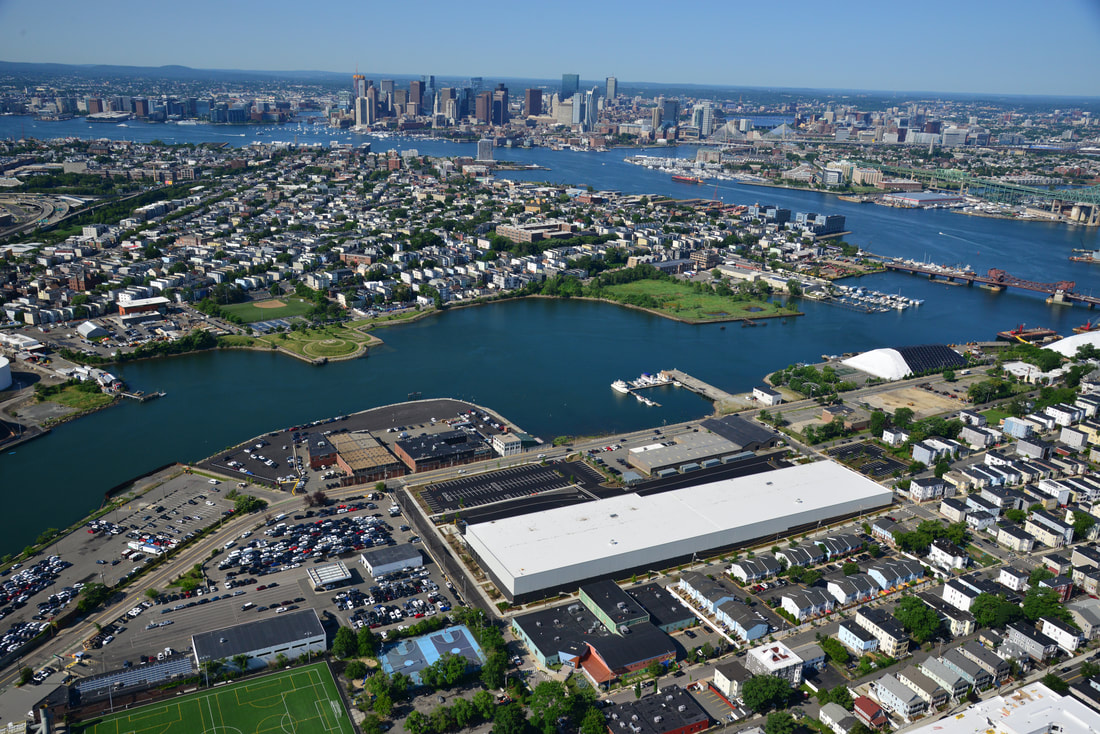 Chelsea Point aerial showing boston