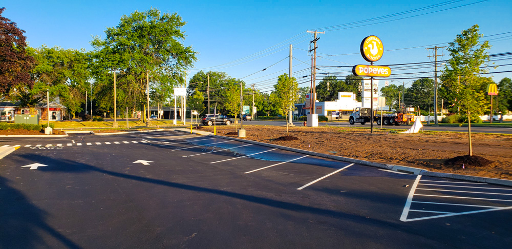 Popeyes Enfield CT parking lot